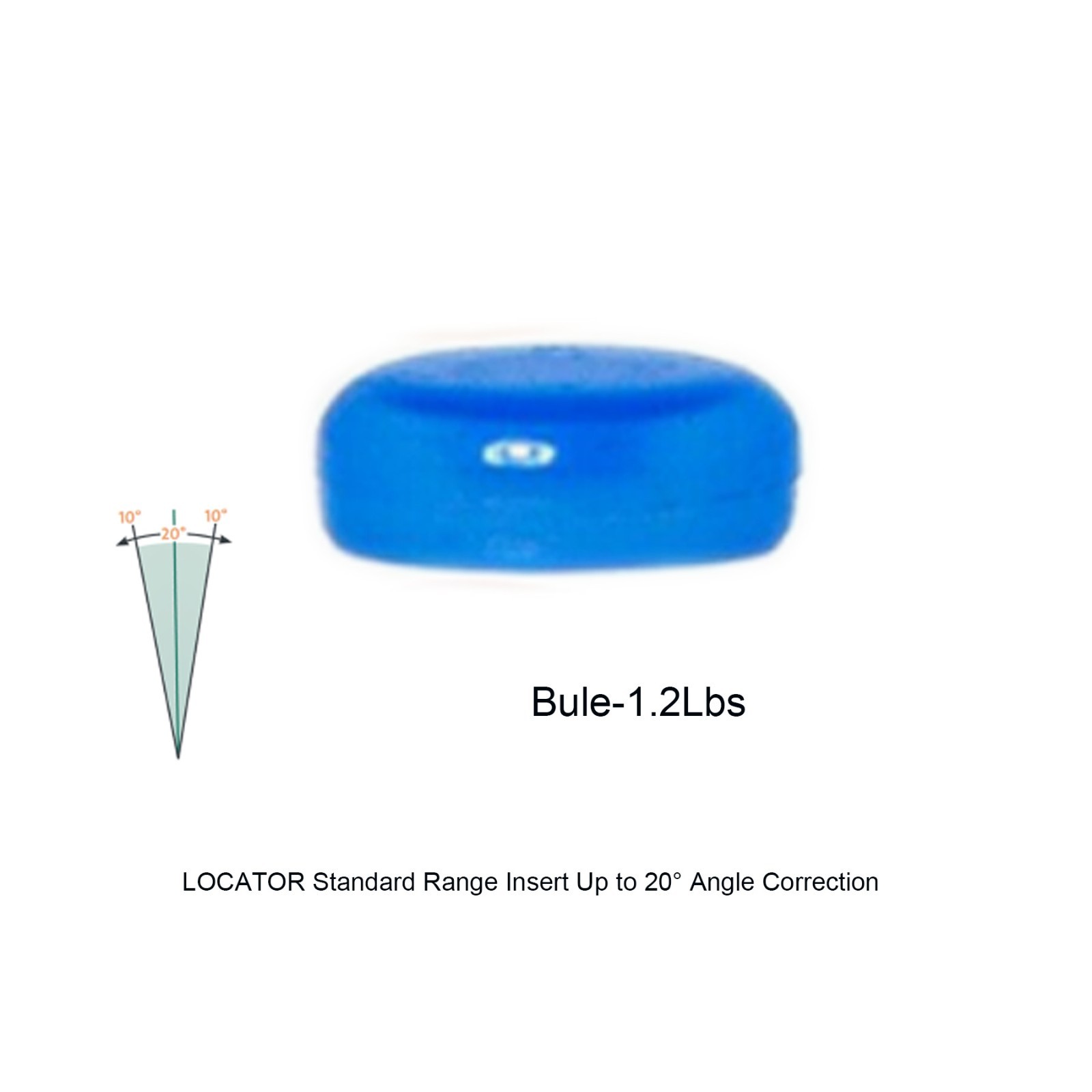 US Dental fit ZEST locator Male Cap Inserts Standard Angle Range 20°-1.2/2.4lbs