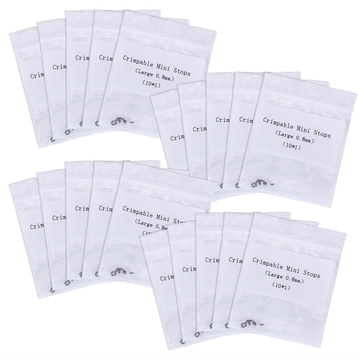 10pcs/Pack Orthodontic Dental Crimpable Hooks Crimpable Mini Stops 0.5mm & 0.8mm