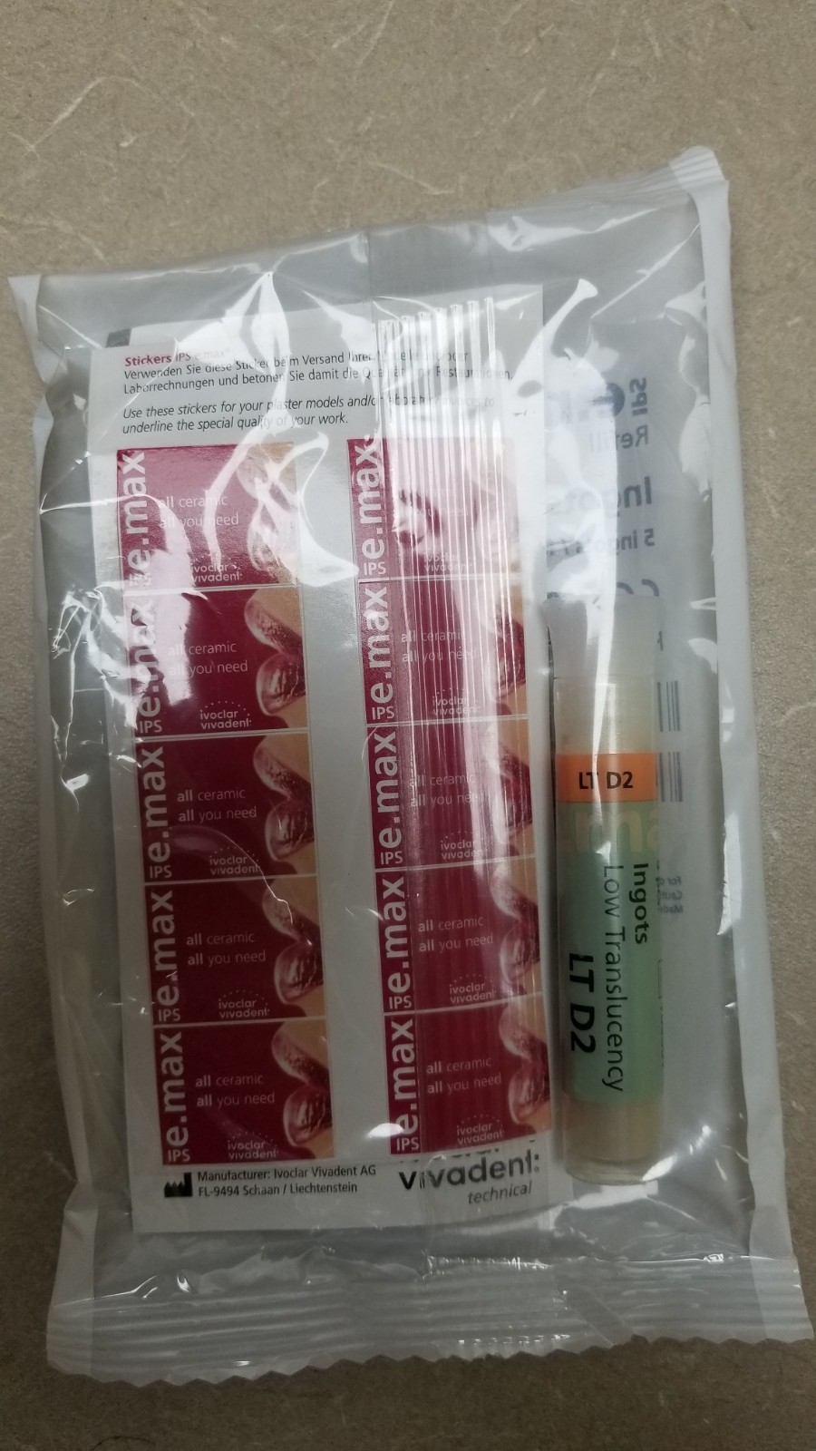 BRAND NEW – LTD2 – IPS E.MAX PRESS – Pack of 5 ingots