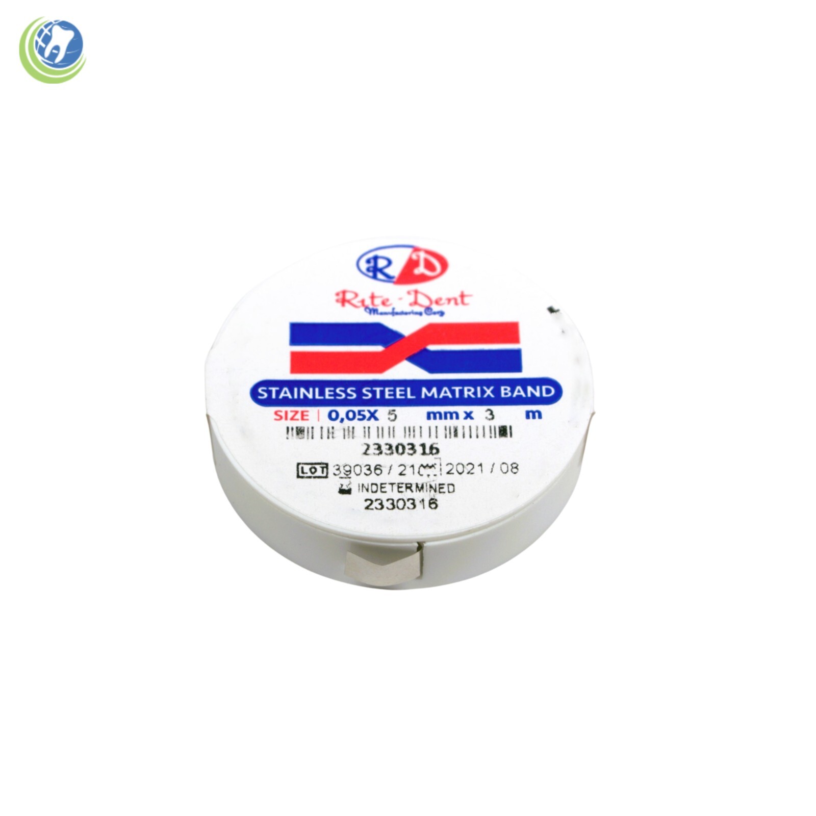 Dental Matrix Band Rolls 3/16″ approximately 5mm Stainless Steel Dental Emporium