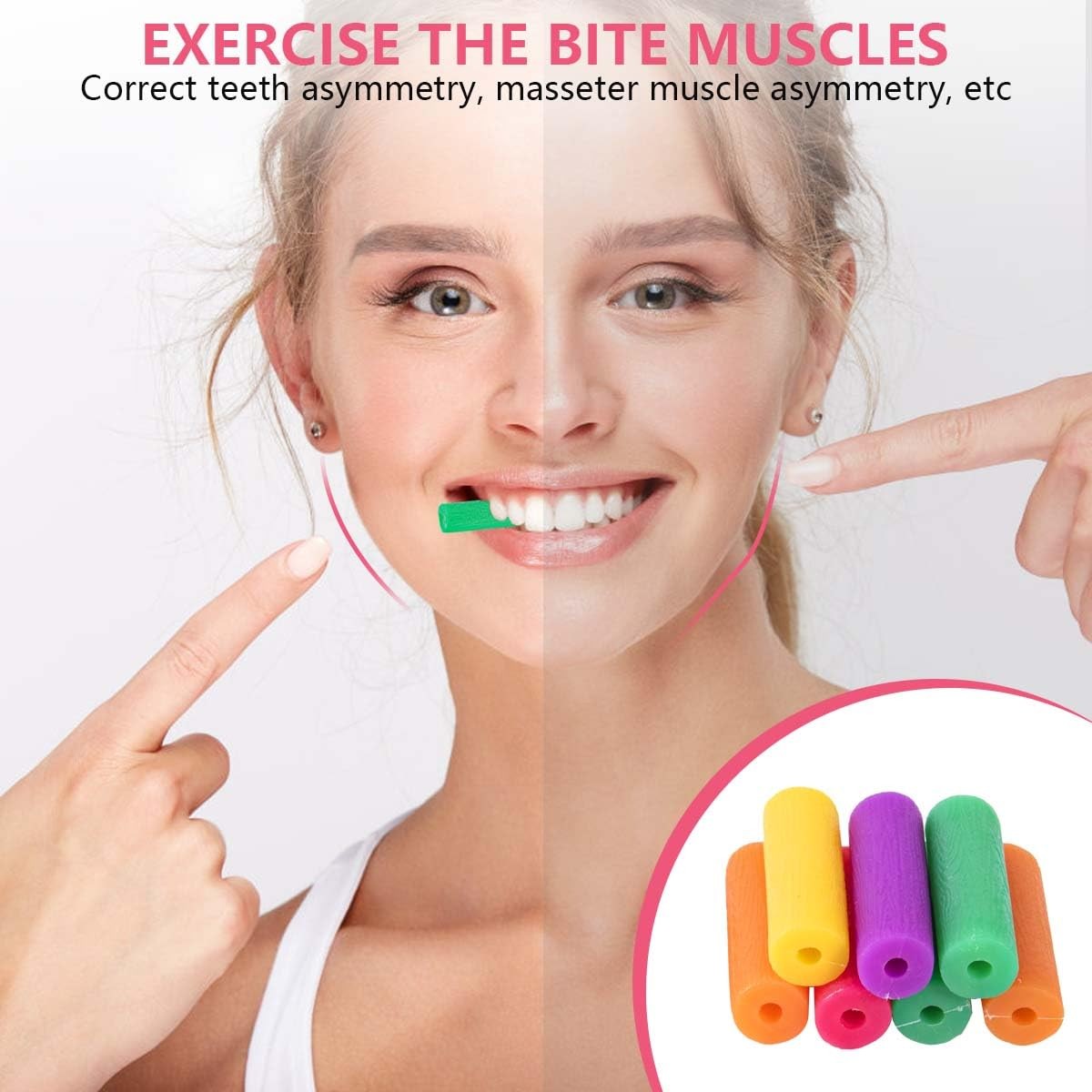 48 Pcs Colorful Orthodontic Aligner Chewies for Aligner Chompers Aligner 6 Color
