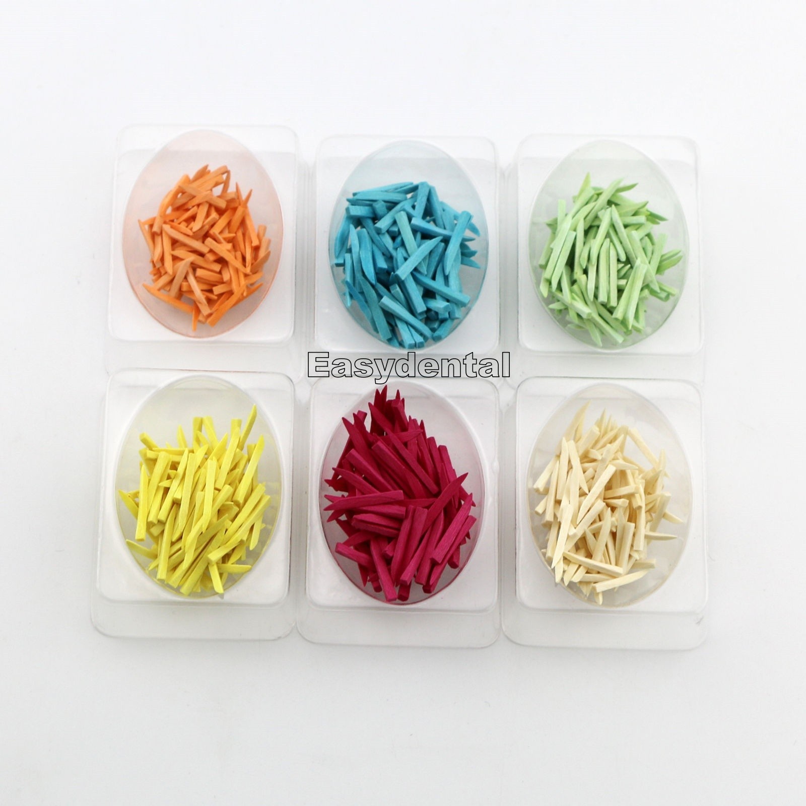 100 Pcs/Box Dental Fixing Wooden Wedges Disposable Contoured Matrices Wedge 11mm