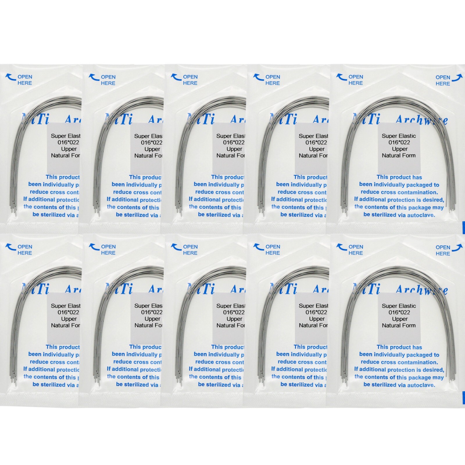 US Dental Ortho Arch Wire NiTi Stainless Reverse Curve Nature Round Square Ovoid
