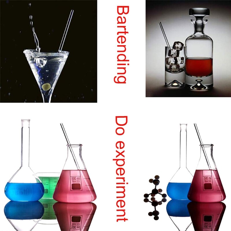 Glass Graduated Cylinder Set 0.5ml 1ml 2ml 3ml 5ml 10ml for Laboratory Hospital