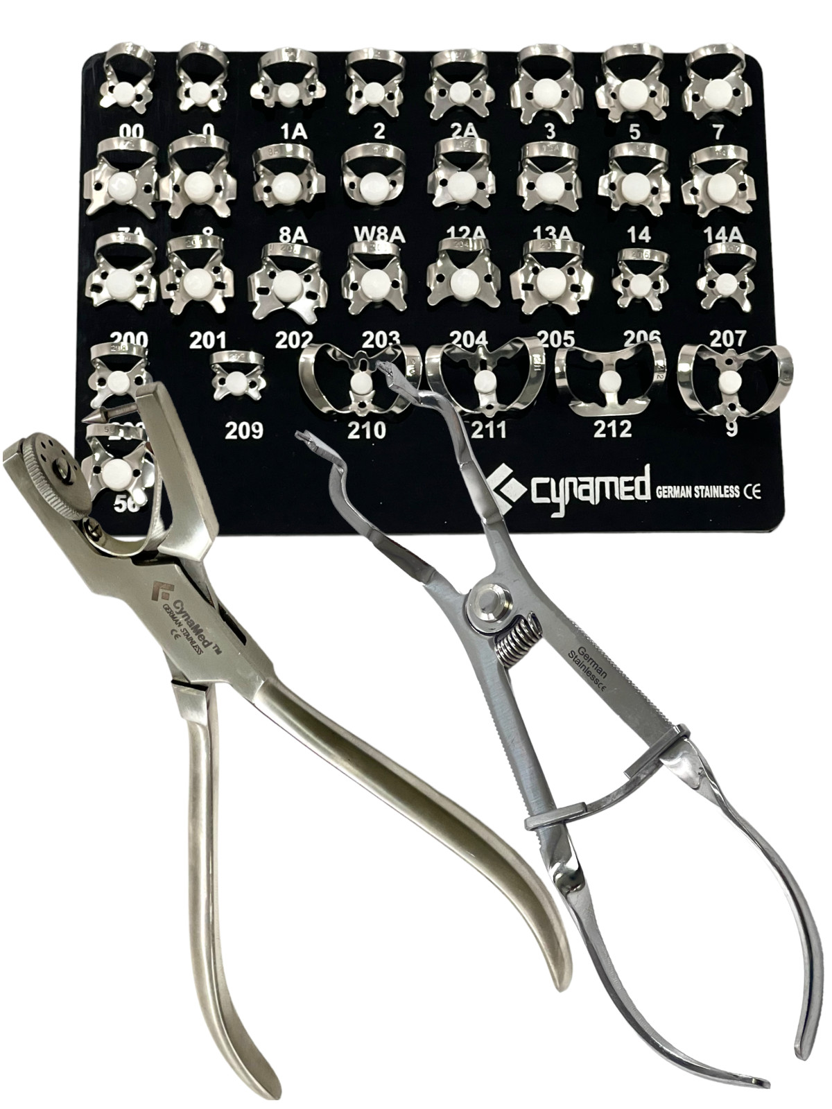 33 Pcs German Rubber Dam Starter Kit with Frame Punch Clamps Dental Instruments