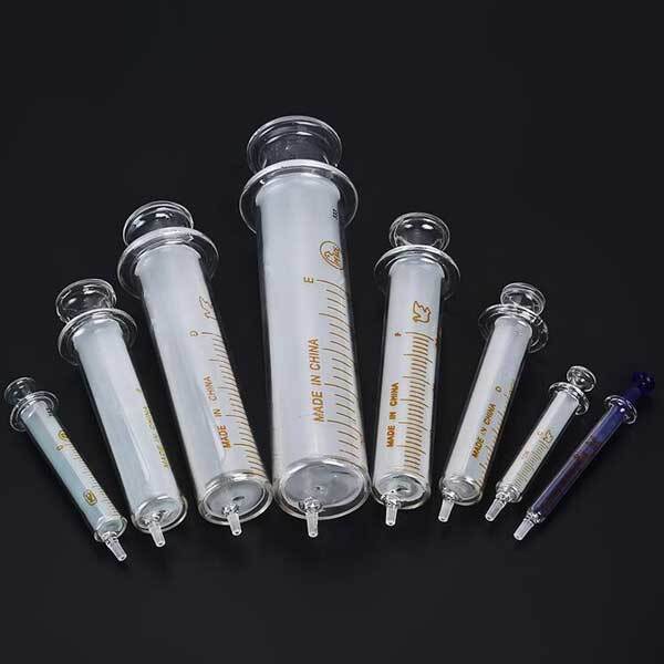 1ml – 100ml Luer Lock Tip Glass Syringes Sampler Chemistry Laboratory Injector