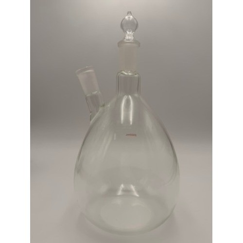 Pear Boiling Flask Lab Glass 2000mL Clear Excellent 2-Neck 24/40 Joint