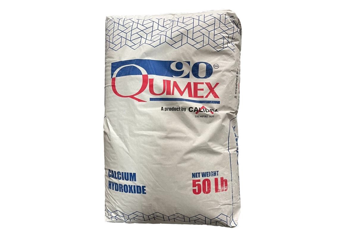 Calcium Hydroxide (Hi Calcium Hydrated Lime) Quimex 90 Solid (50 Lb Bag)
