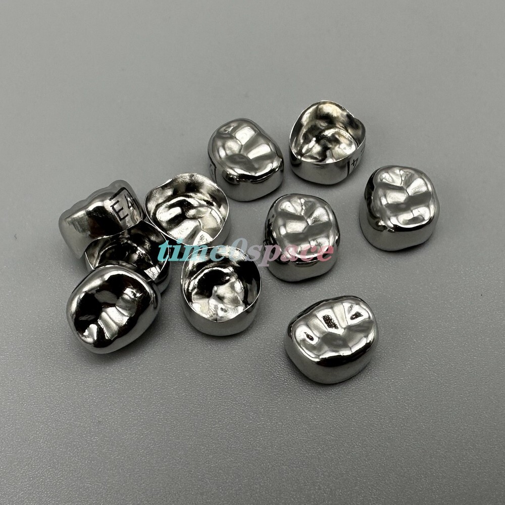 48 sizes Dental Kids Crown Primary Molar Pediatric Crowns Stainless Steel 5pcs