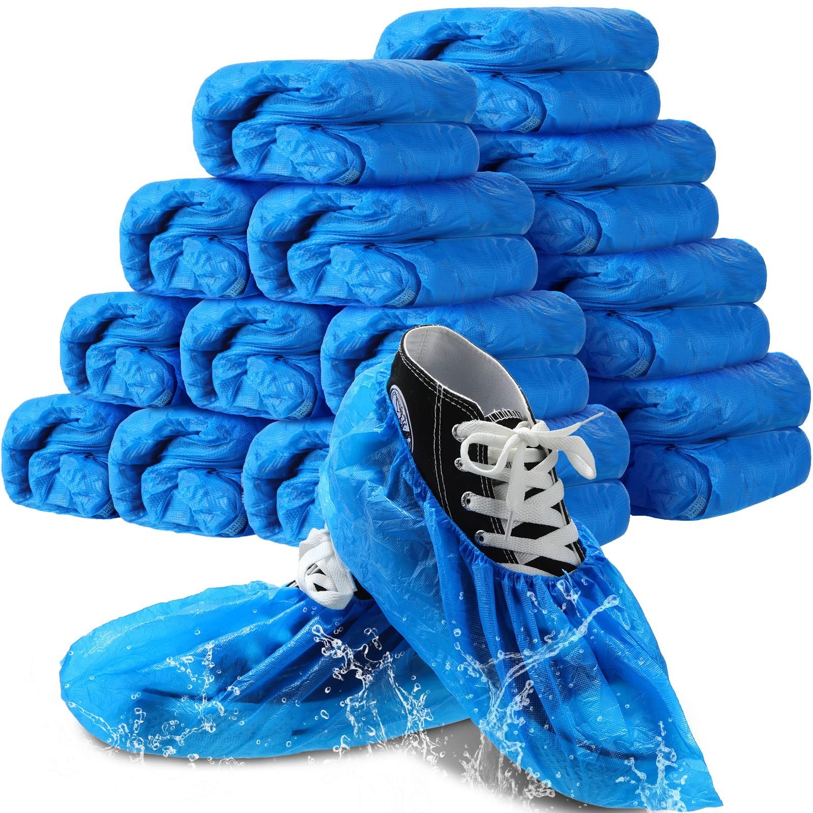 1000 Pcs Disposable Waterproof Shoe Covers, Nonslip Boot Protectors for Indoor U