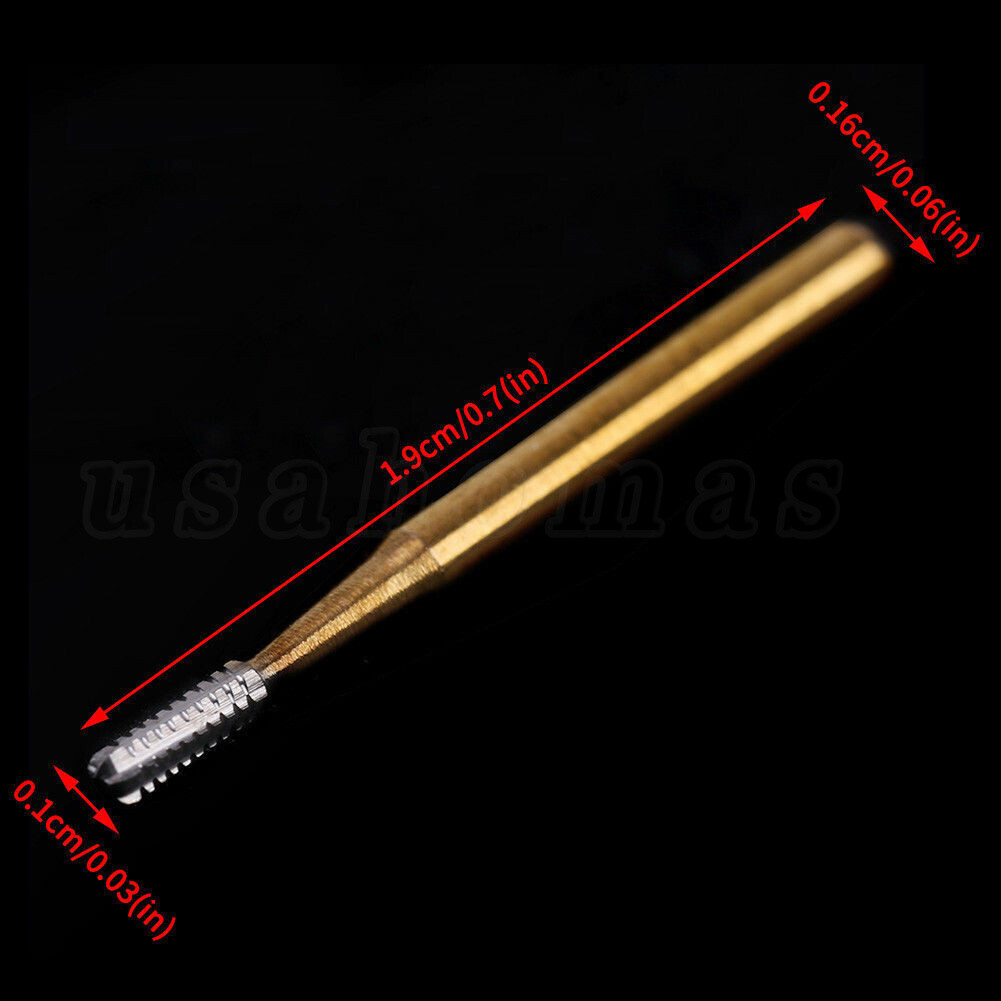 10Pcs Dental Tungsten Carbide Burs Crown Cutter Cutting Transmetal FG 1957