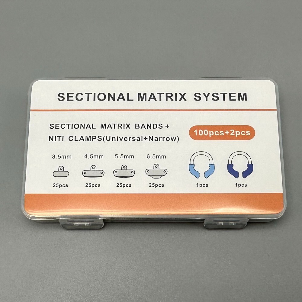 Matrix 1.398/1.888 Dental Matrix Band With Sectional Contoured Matrix Clamp Kit