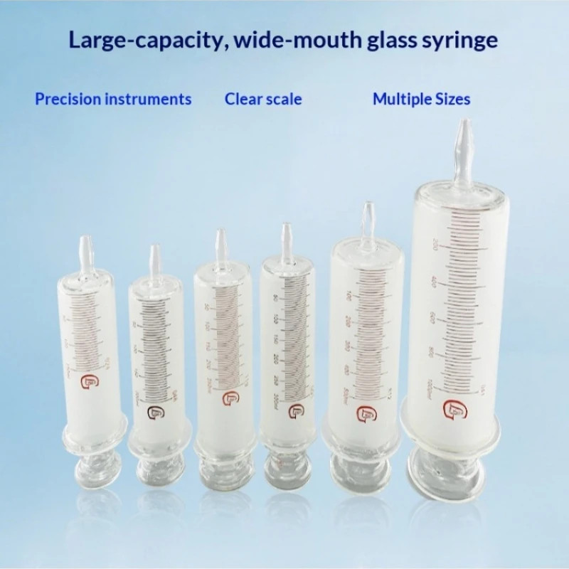 150ml/200ml/250ml/300ml/500ml/1000ml All Glass Syringes Large sausage device Gla