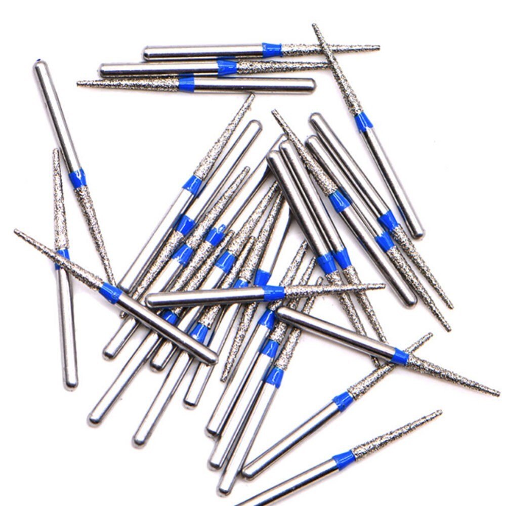 100Pcs FO-28EF Dental Diamond Burs for High Speed Handpiece FG 1.6mm 10Pcs/Pack