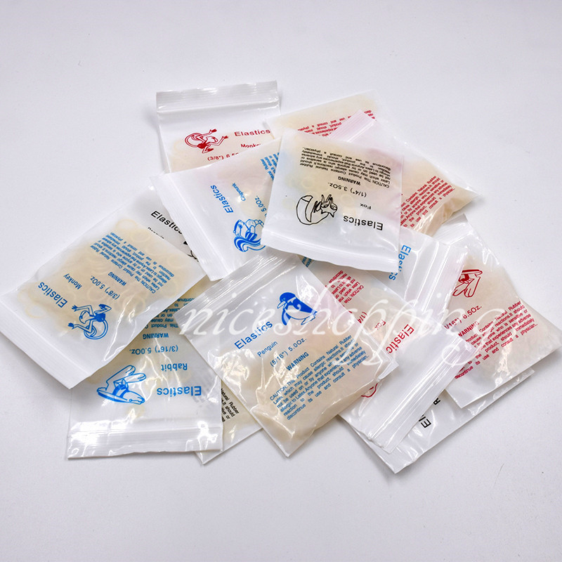 10 Packs /1000 Pcs Dental Orthodontic Rubber Bands Elastic Brace 15 Size Choice
