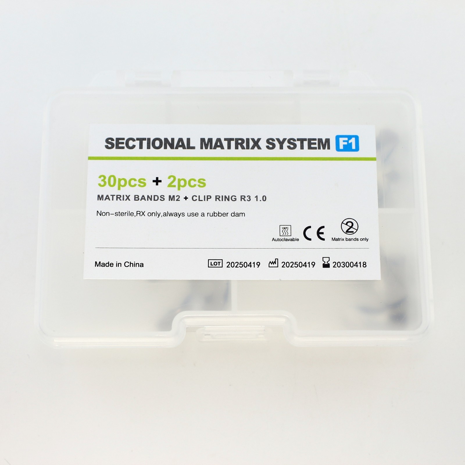 Dental Sectional Matrix Bands Niti Clamp Rings Matrix System Palodent Garrison