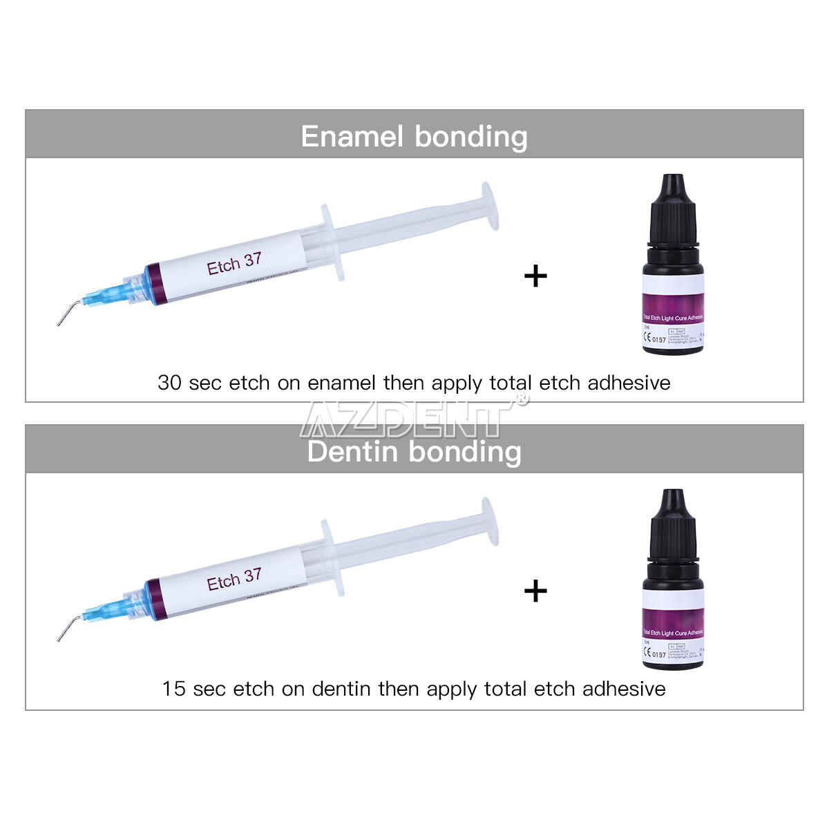 1-20Pcs Dental Dentex Acid Etch Etching Gel 37% Dentin Enamel 5ml/Syringe