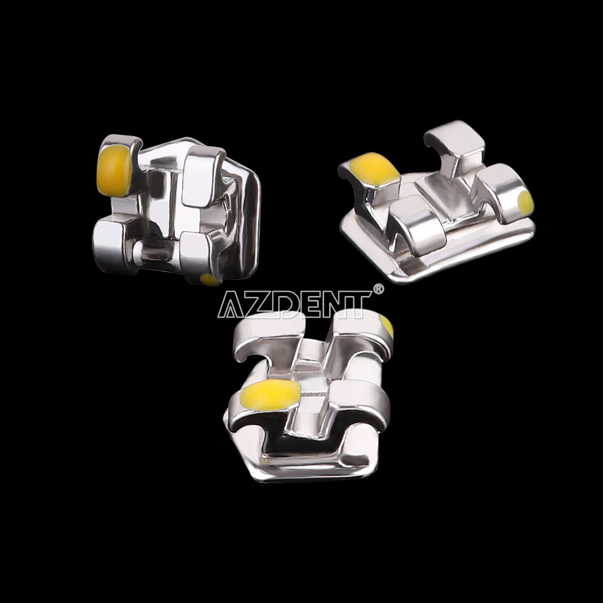 1-1000X AZDENT Dental Ortho Metal Bracket Mini MBT 022 345 With Hooks 20pcs/pack