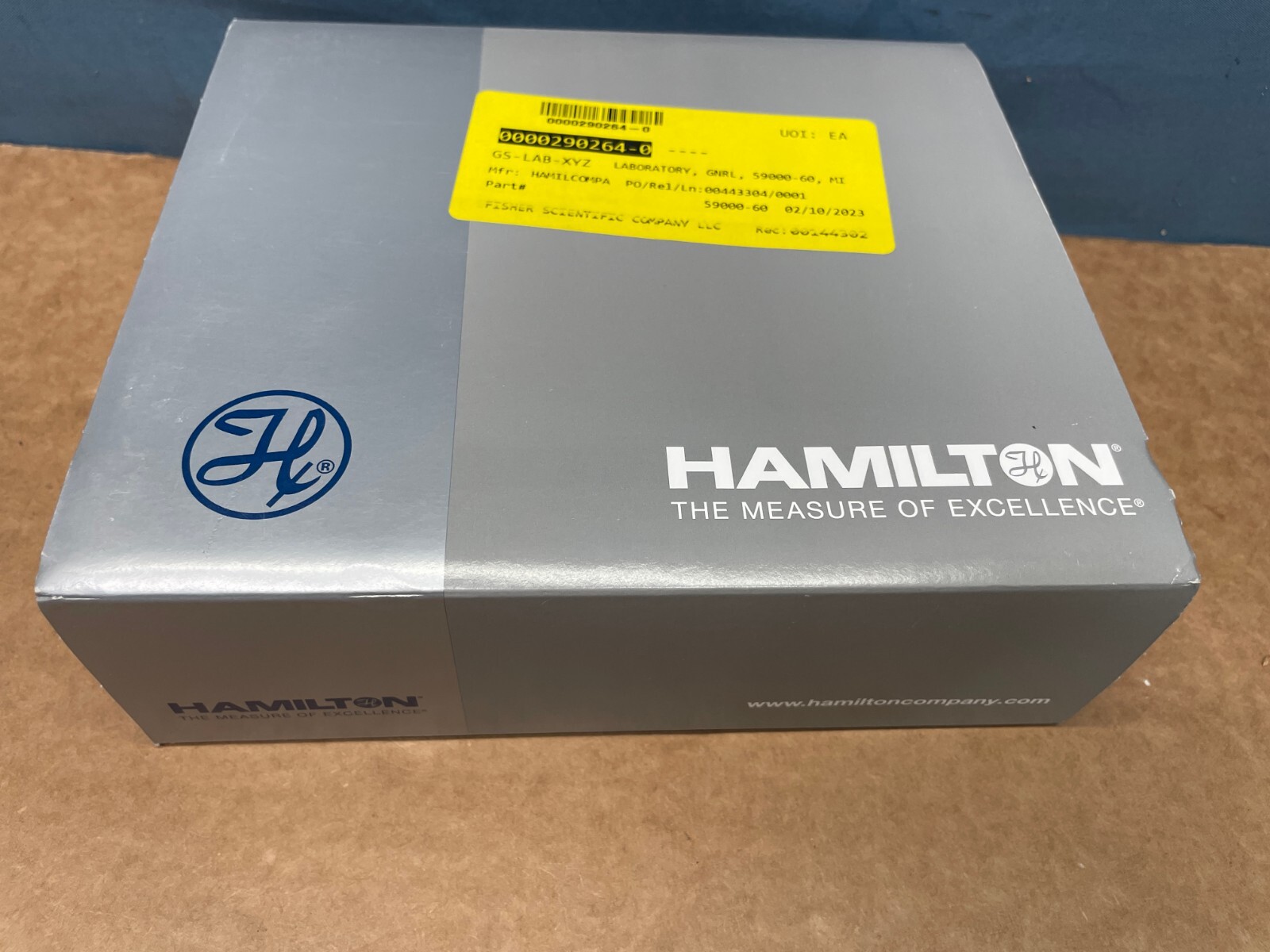 Hamilton 59000-60 50 mL Gastight Instrument Syringe Bubble Free Prime 5/16″-28