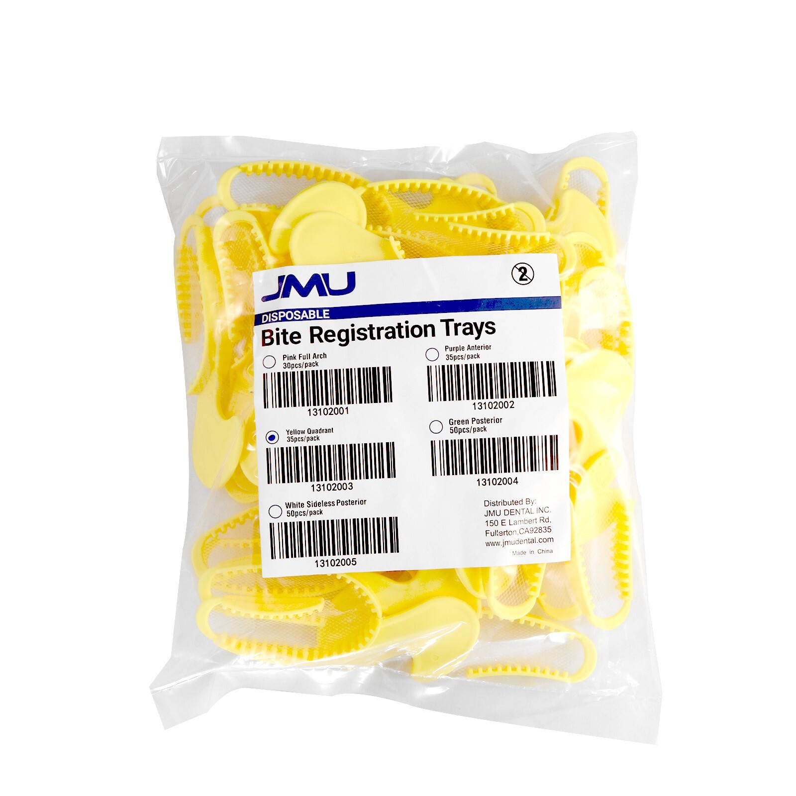1 bag Jmu Dental Bite Registration Trays Impression Trays Mold