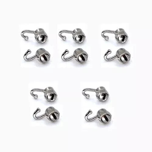 20 Pcs Dental Orthodontic Crimpable Hooks Stops Arch Wire Gurin Lock + Driver