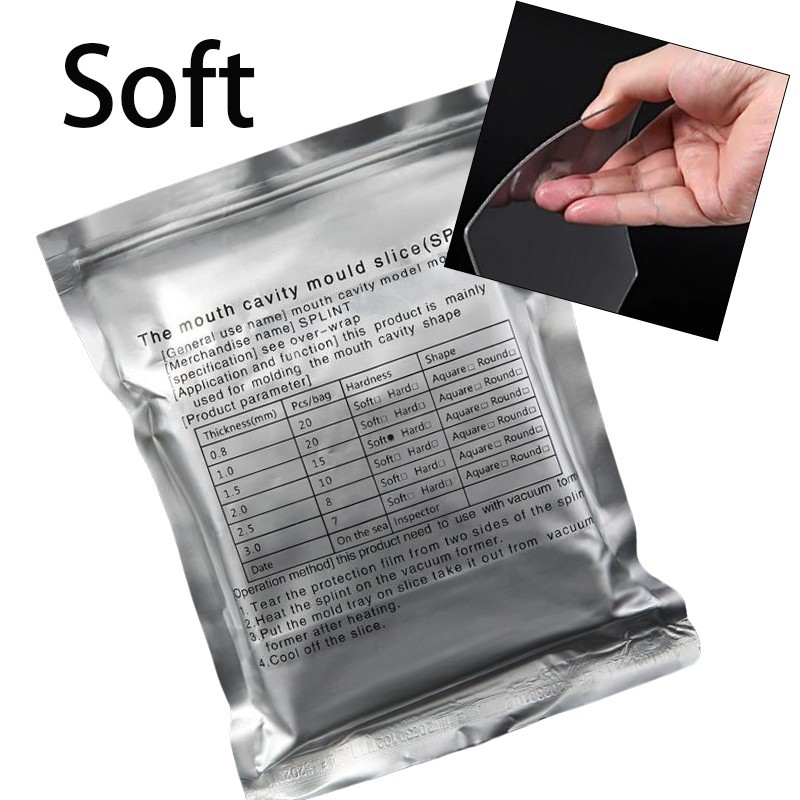 Dental Orthodontic Splint Retainer Vacuum Forming Sheet Thermoforming Soft/Hard