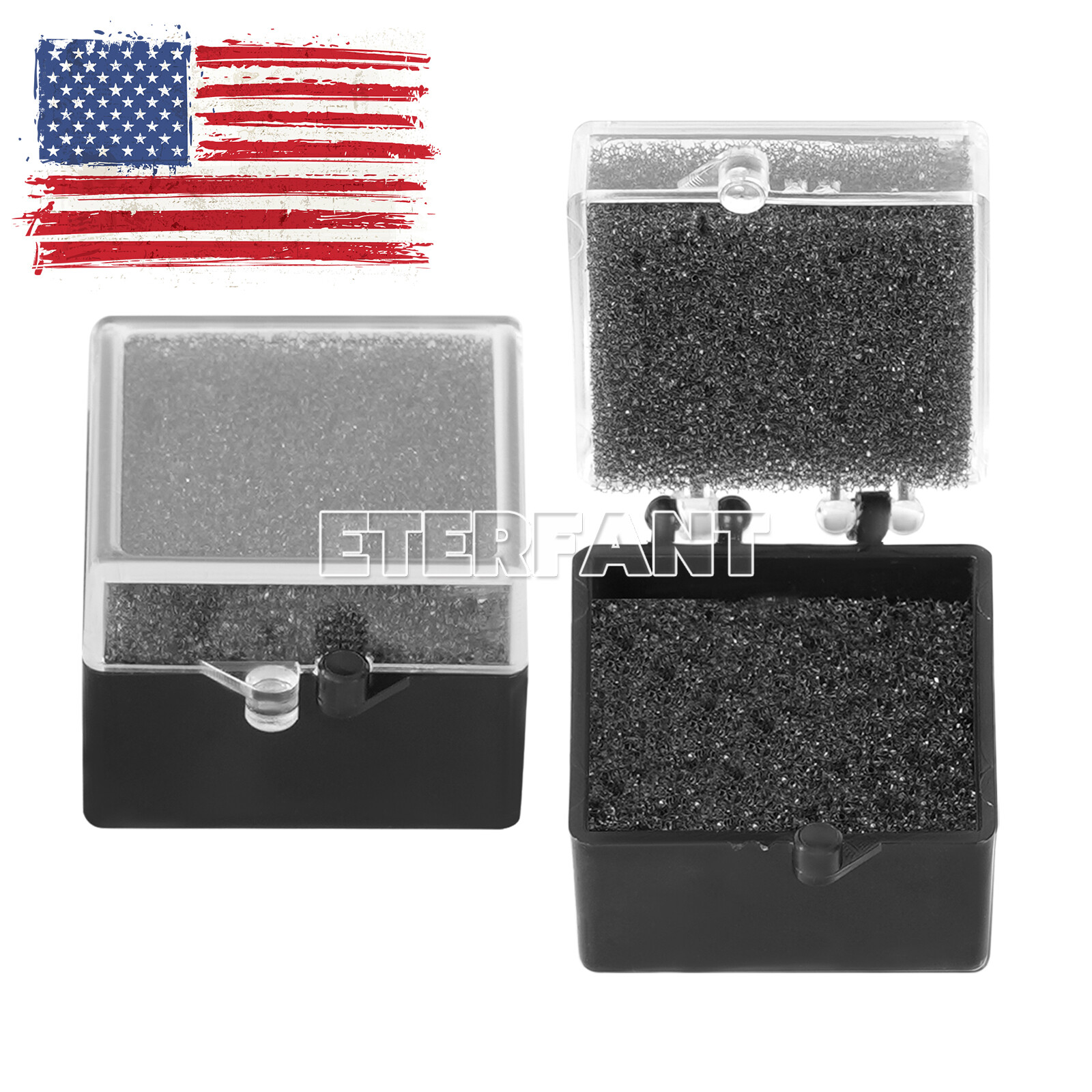 1000XDental Lab Crown/Veneer/Bridge Boxes – 1″ – Clear Top with Sponge Fillers