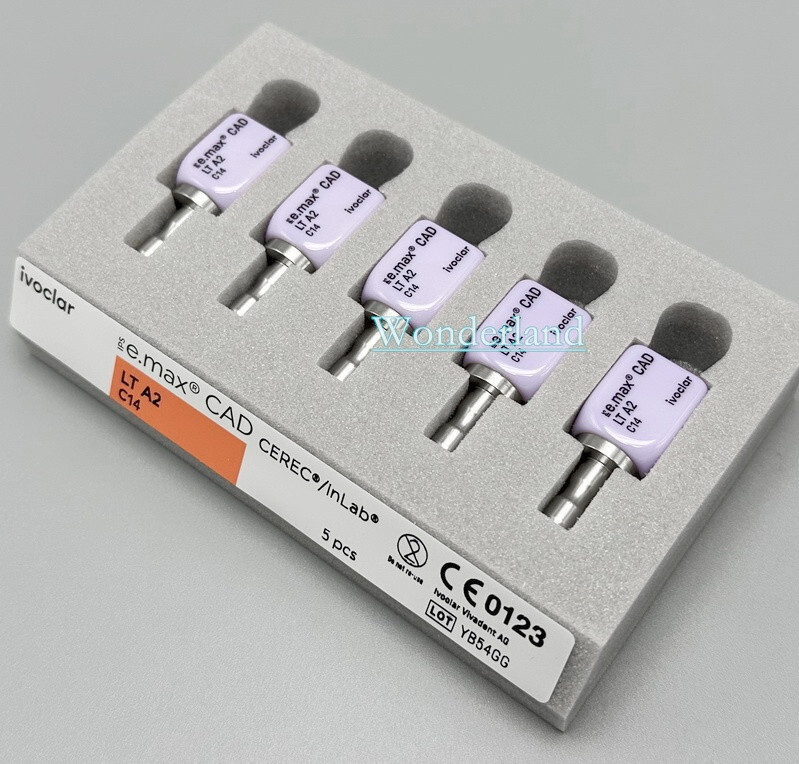 1/5Pcs IPS C14 Emax CAD CEREC Dental Lab Ceramic Blocks Cube Veneer LT HT A1/2/3