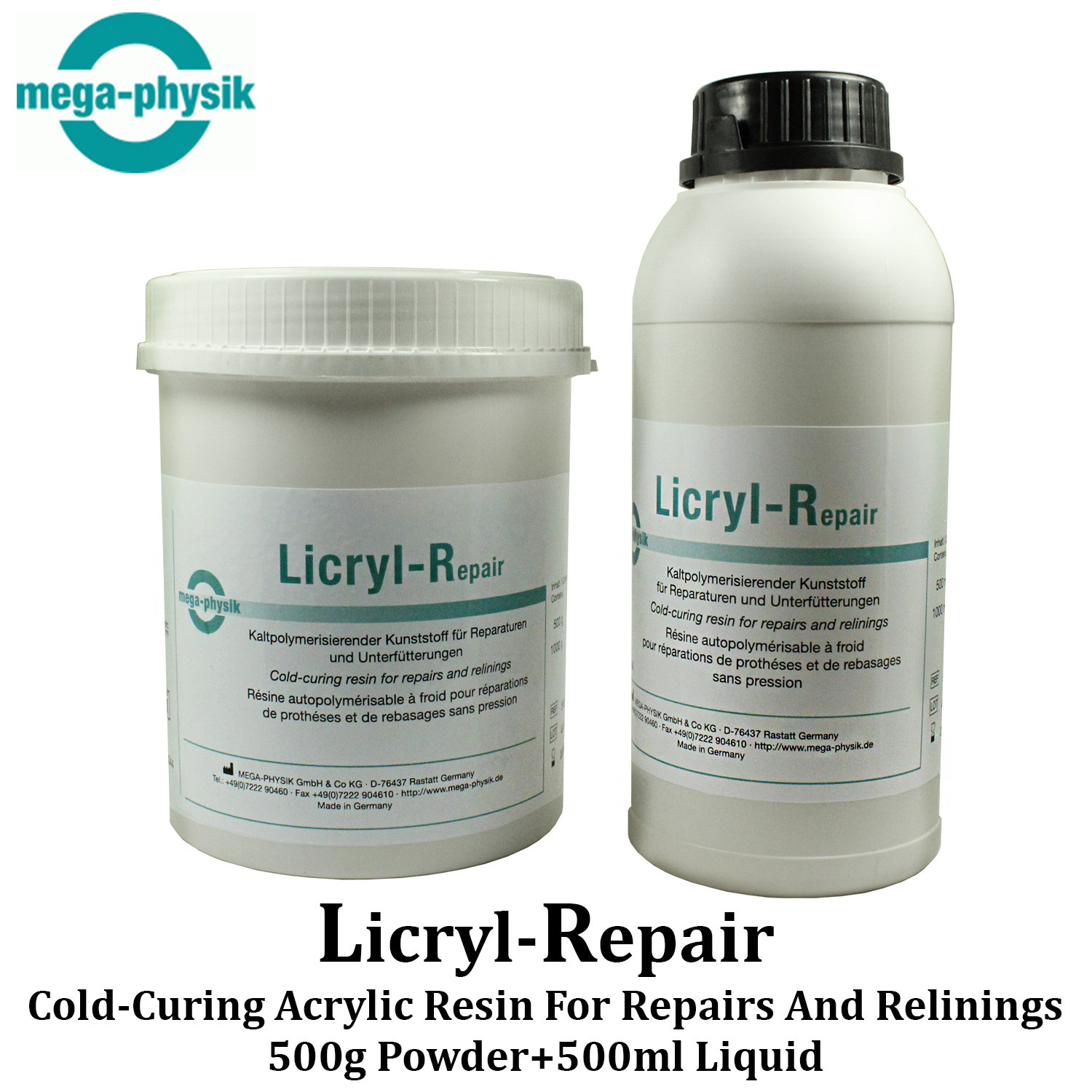 Dental Licryl Repair Full Restoration Acrylic Denture Base Cold Curing Resin