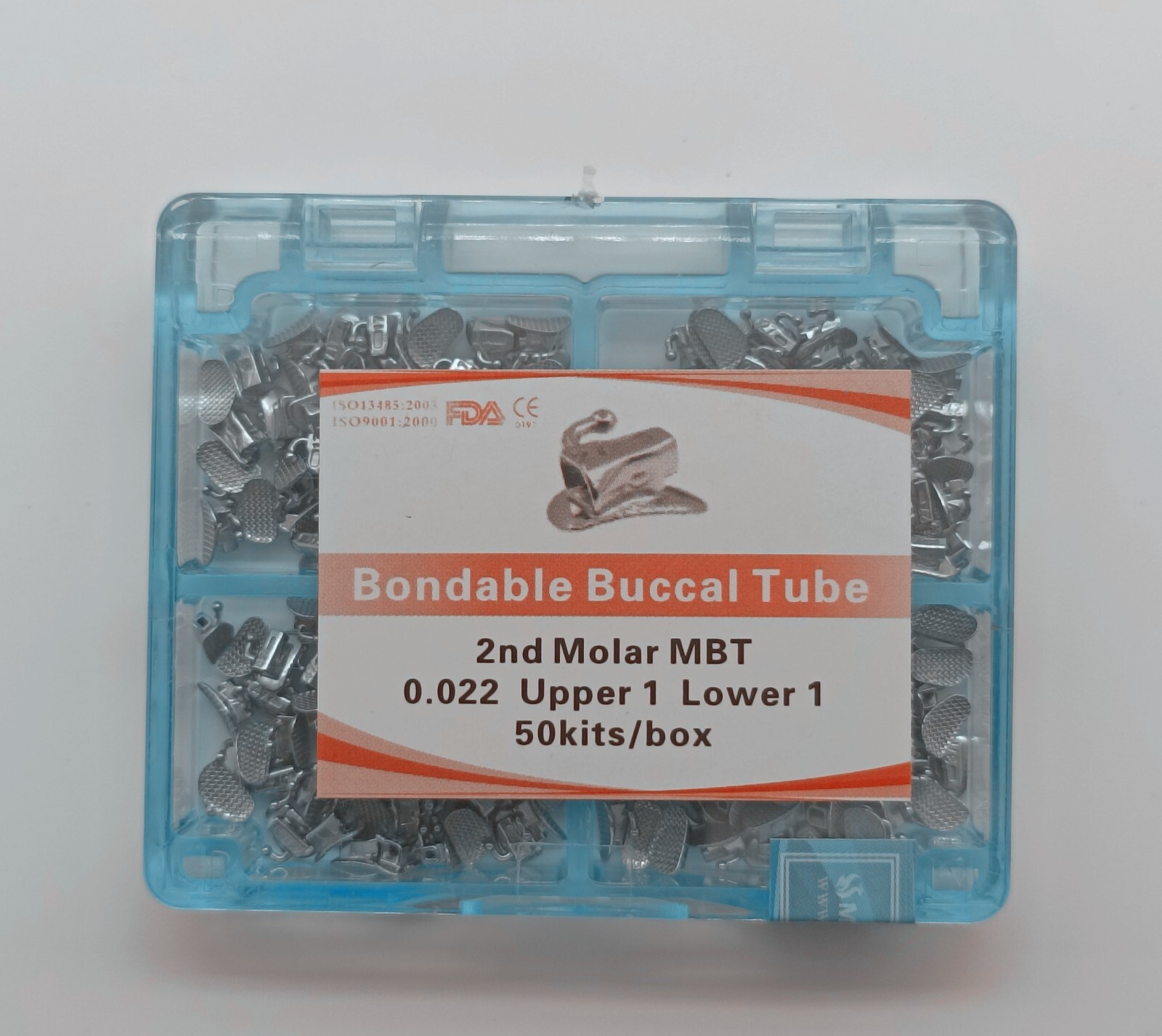 Dental Orthodontics Bondable Buccal Tubes 1st 2nd Molar Roth/MBT 022 Mesh Base