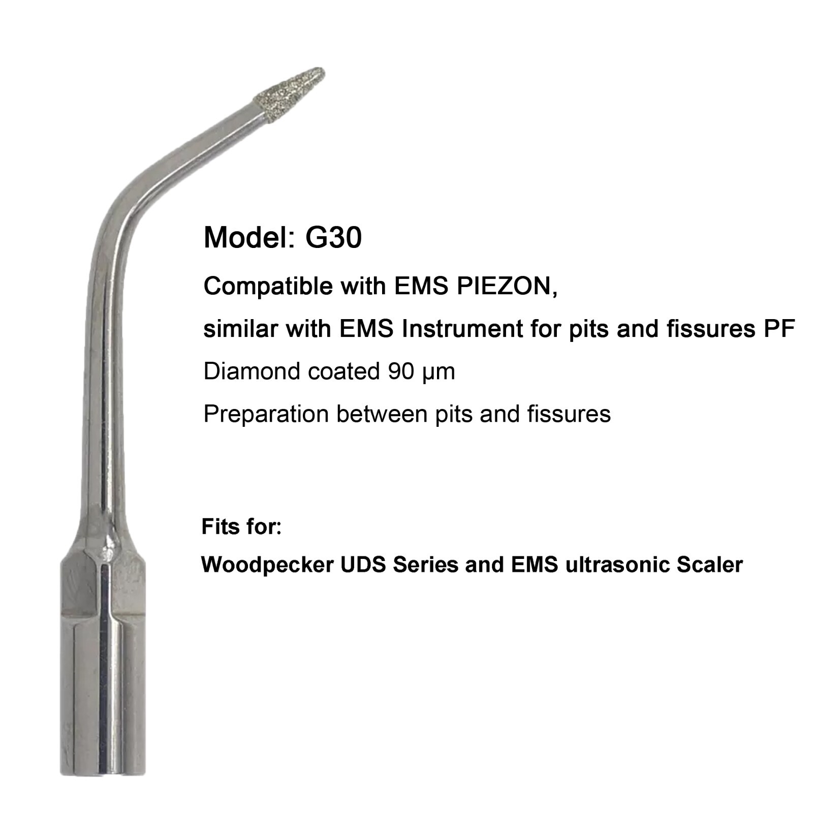 Woodpecker Dental Ultrasonic Scaler Tips Perio Endo for EMS Acteon Satelec NSK