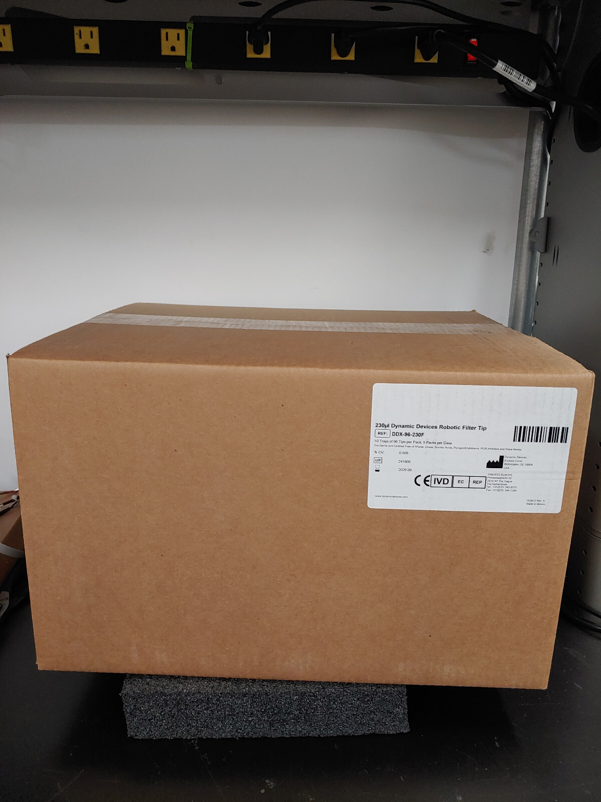 5 Box DYNAMIC DEVICES DDX-96-230F 230μL Robotic Filter Tip