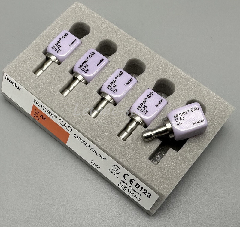 C14 Emax Dental HT/LT A1 A3 Glass Ceramic Lithium Dislicate CAD/CAM Cerec Blocks