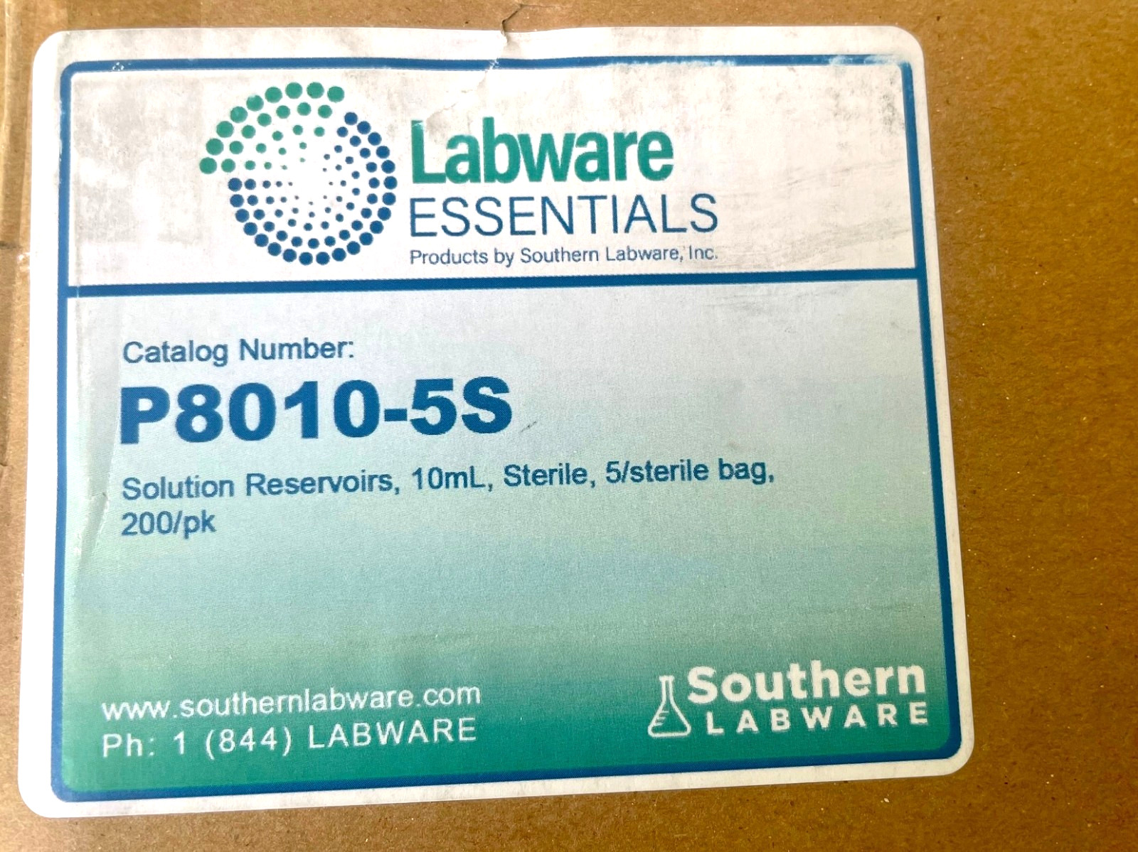 10ml reservoir for 8-channel pipettes, 5/sterile bag, 200/pack