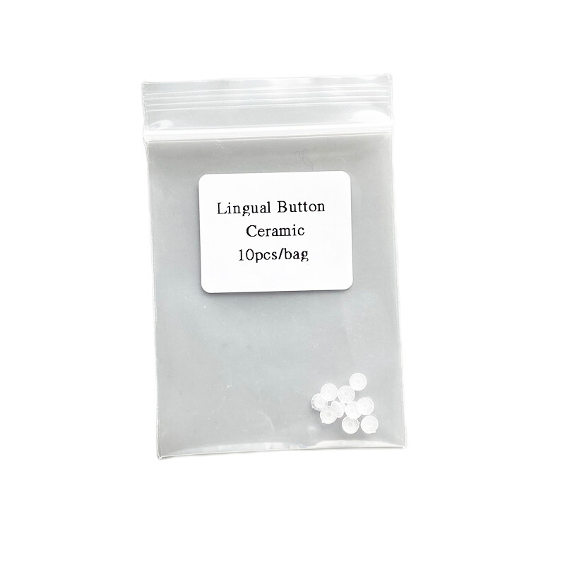 10-100Pcs Dental Lingual Button Ceramic Buttons Clear Invisable Retainer Aligner