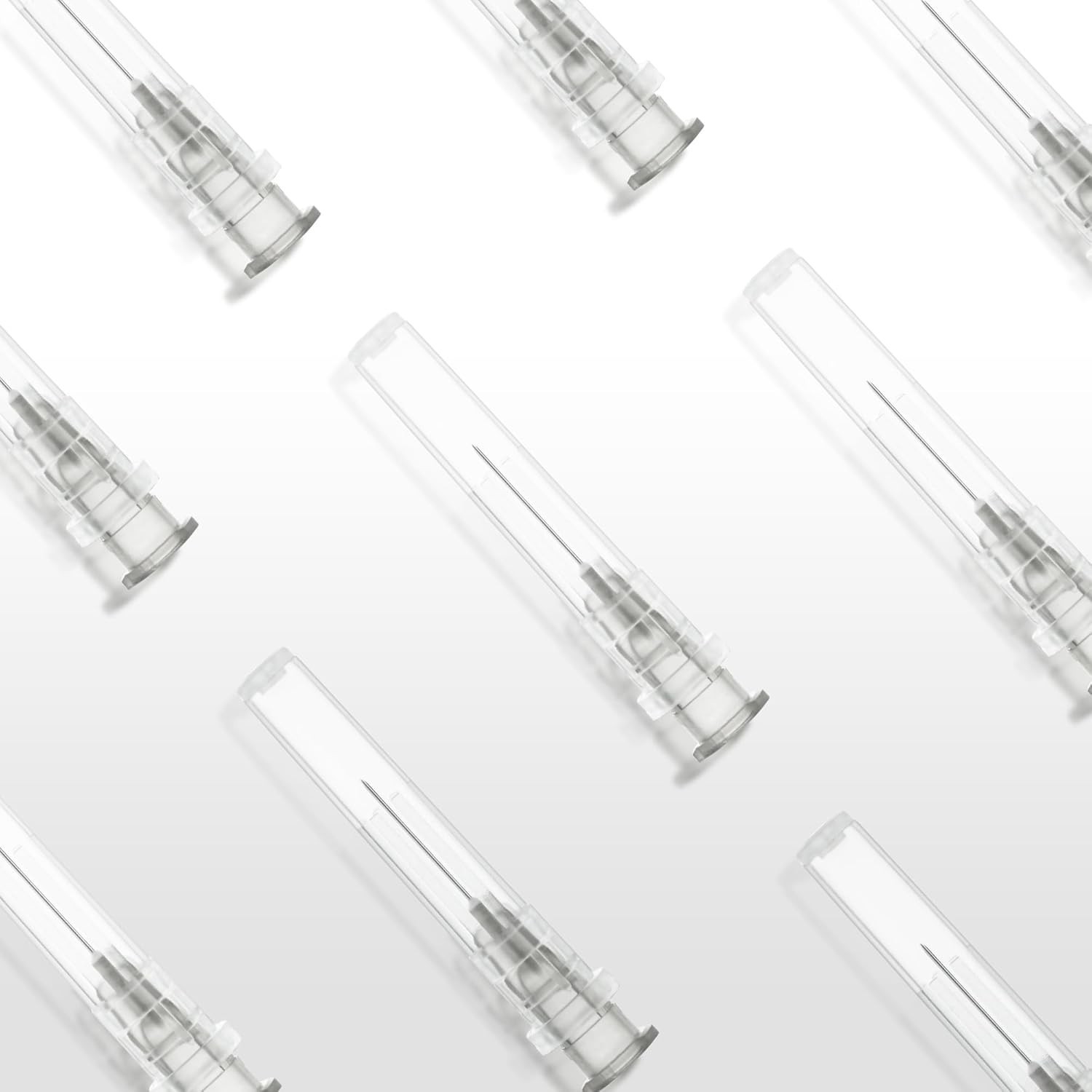 27 Gauge 1/2 Inch Disposable Needles with Caps – Luer Lock Lab Dispensing Access