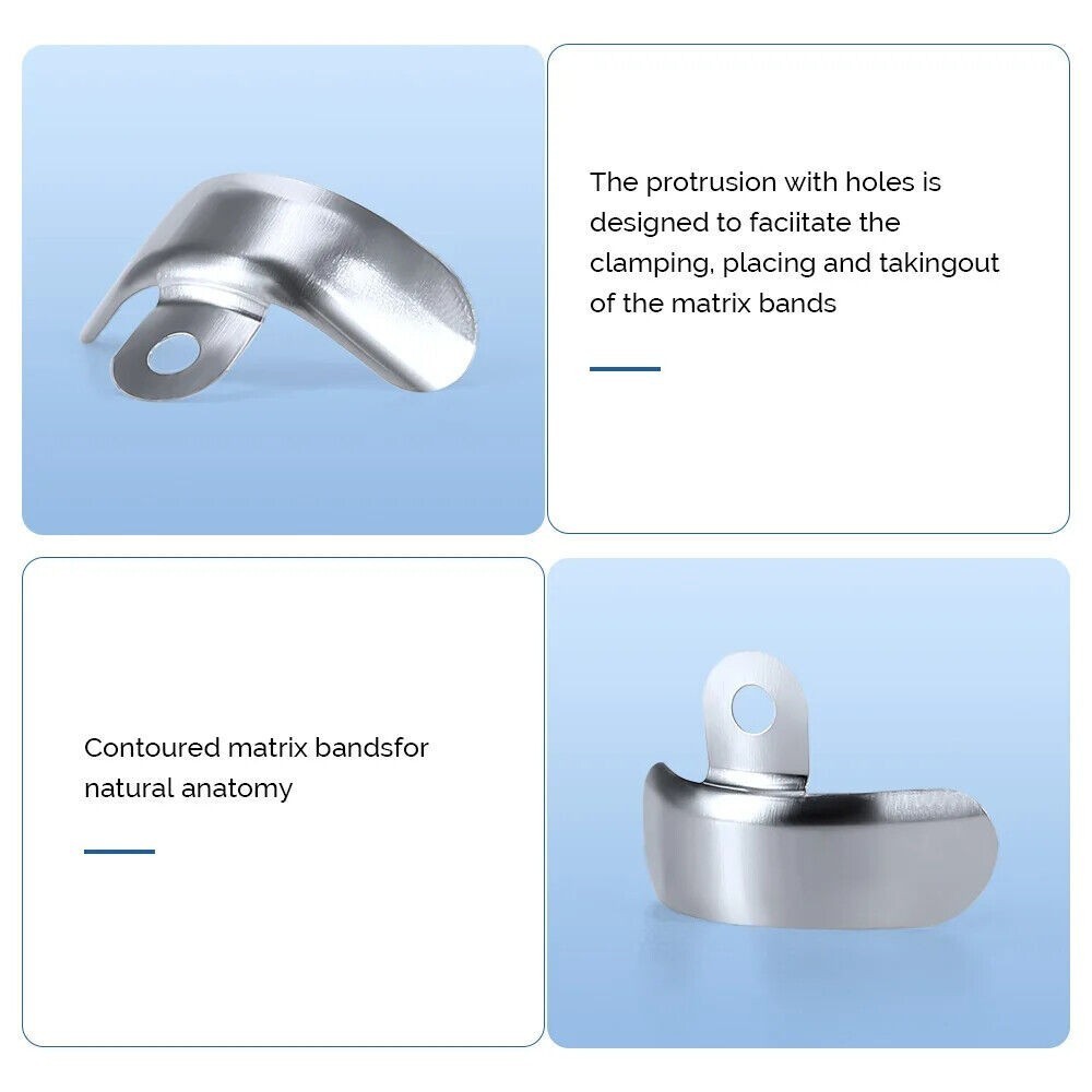 Dental M4 Matrix Bands Ring Sectional Matrice Clamp Fit Garrison Palodent V3