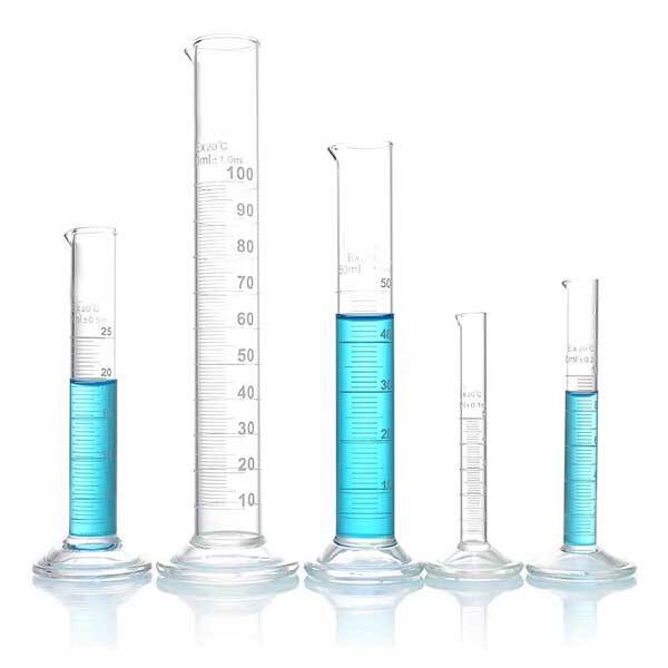 Wholesale 5ml-1000ml Transparent Measuring Cylinder with Stopper Lab Glassware