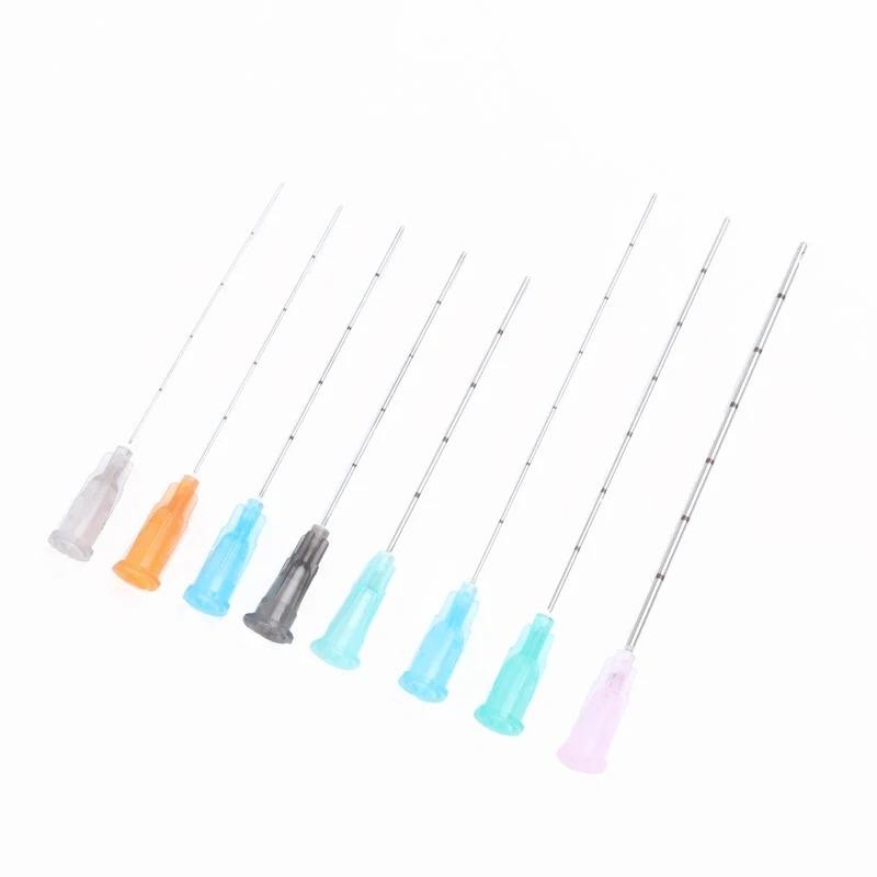 NEW 50PCS Disposable Micro Cannula Blunt Tip Needles 22G 23G 25G 38-70mm