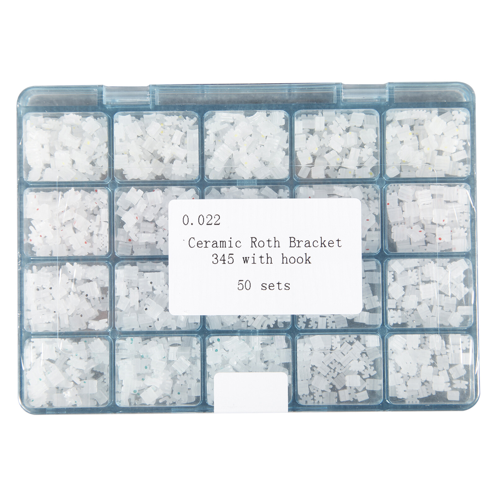 1-5 boxes Dental Orthodontic Ceramic Bracket Braces MBT./Roth 0.022 345 Hooks
