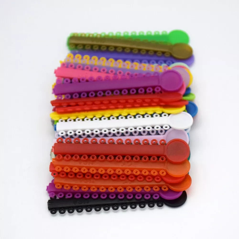 1040 Dental Orthodontic Ligature Tie Ligas De Para Bracket Ligaduras Elastomeric
