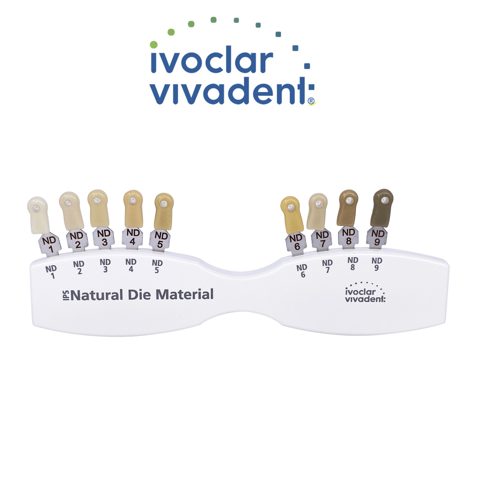 1Set Dental IPS Natural Die Material Shade Guide Ivoclar Vivadent ND1-9 Abutment