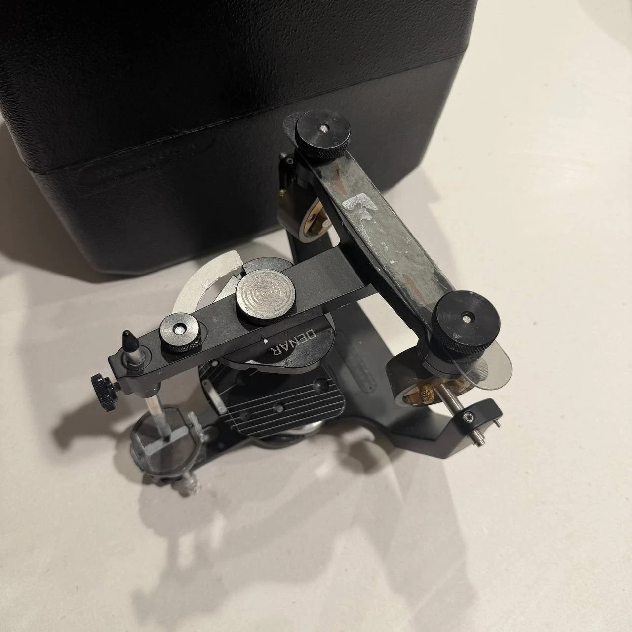 Hanau Wide Vue Arcon Semi Adjustable Dental Articulator Mounting Table w Case