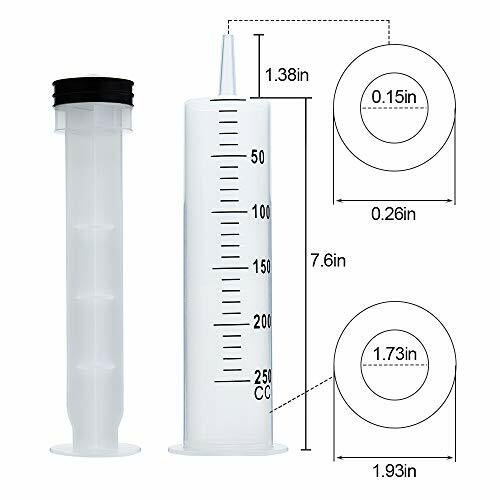 250ml Syringe with Tube,Plastic Syringe For Glue Dispensing, Scientific Lab Use