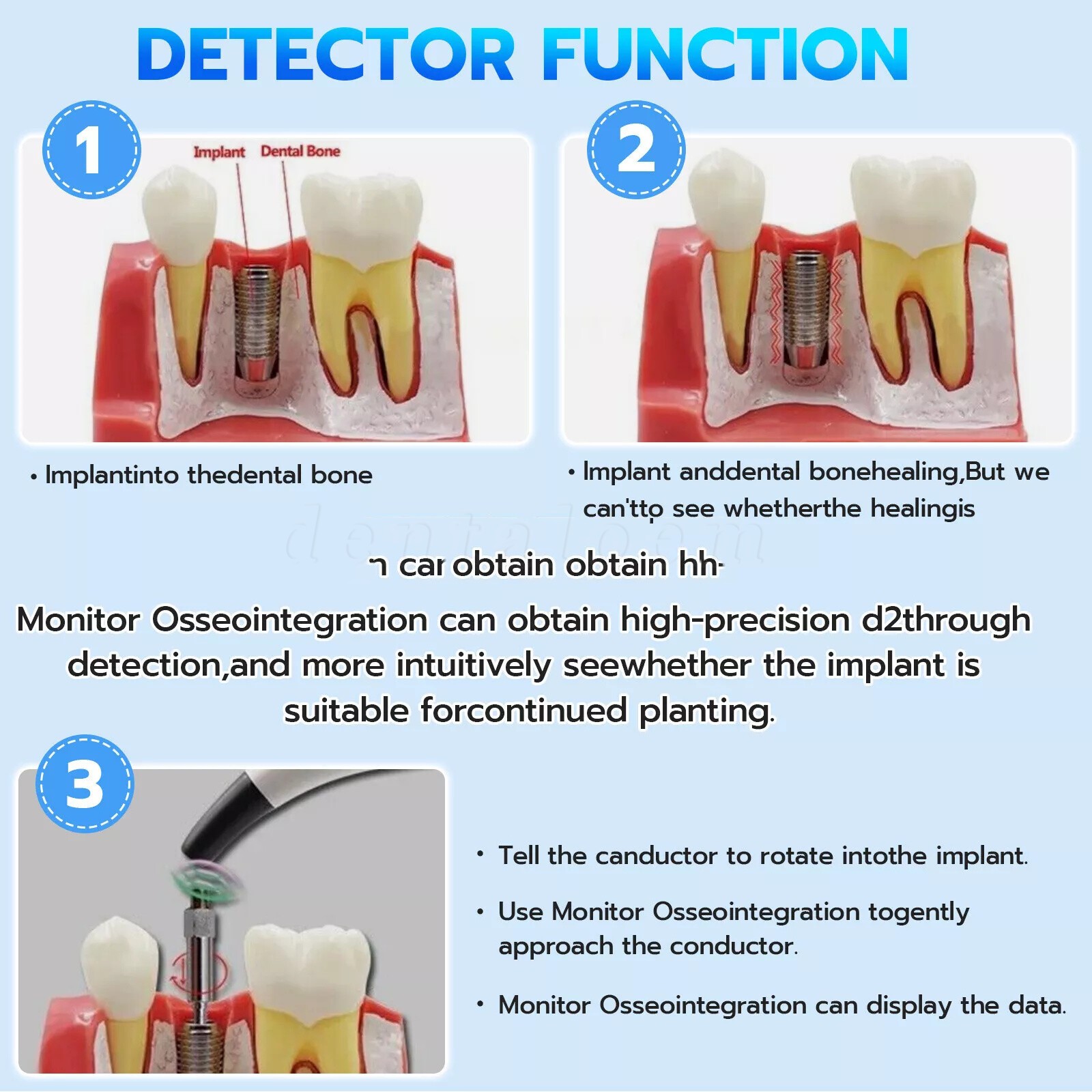 DENTAL NEW OSSTELL BEACON ISQ IMPLANT STABILITY METER TOOL INSTRUMENT