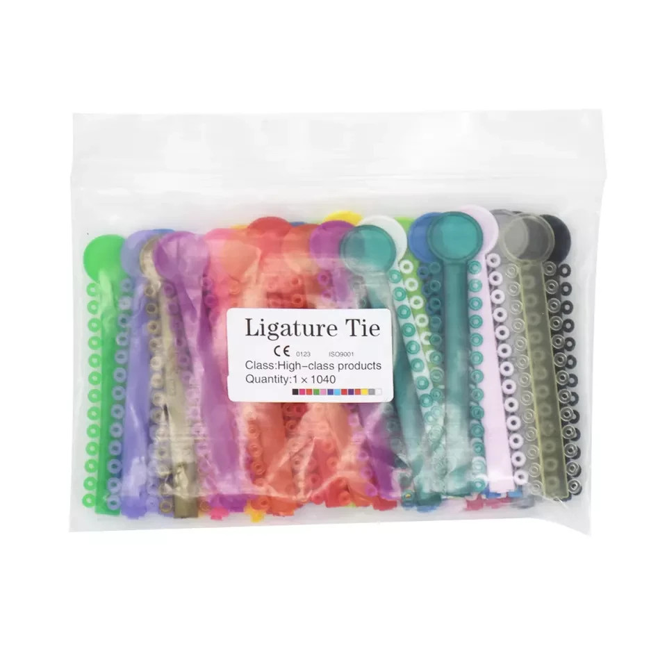 1040 Dental Orthodontic Ligature Tie Ligas De Para Bracket Ligaduras Elastomeric