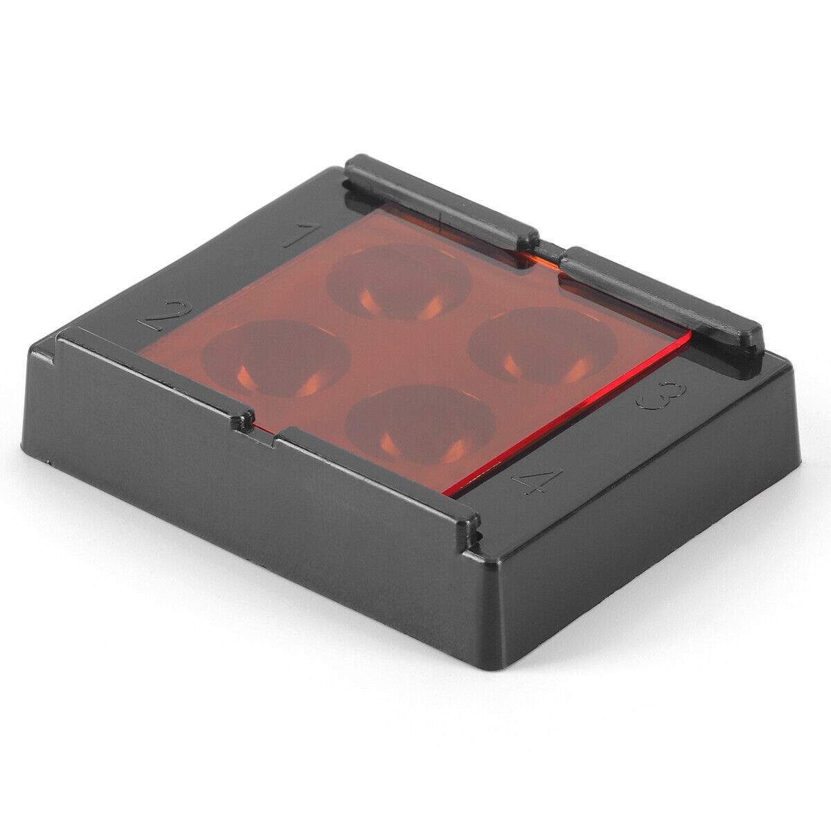 Dental Mixing Wells 4 Well with Light Shield Cover 4 Holes Palette Bonding Tray