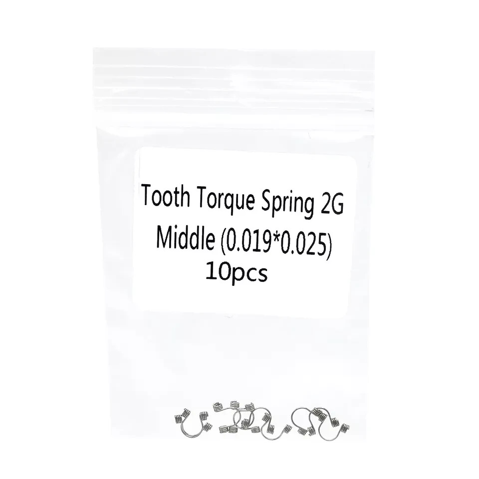 10Pcs/Bag Dental Orthodontic Anterior Teeth Torque Wire Spring Rectangular