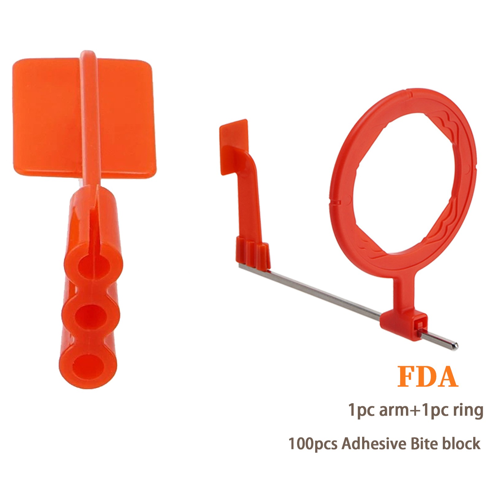 Dental X-Ray Sensor Holder 100 pcs self-adhesive Bite block (1pcs Arm+Ring) Set