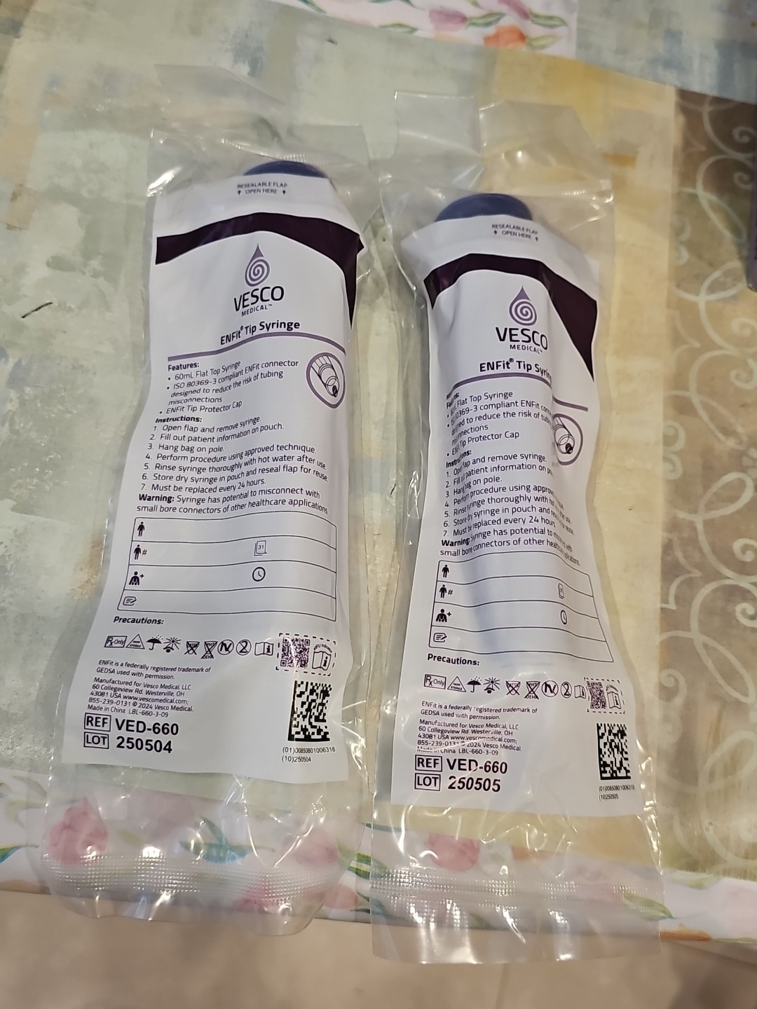 NeoMed Oral/Enteral 60mL Syringe Lot Of 33 EXP 05/2028